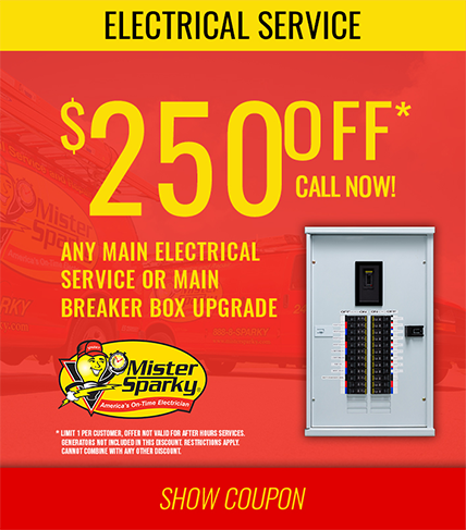 $250 off any electrical service in Florence, SC